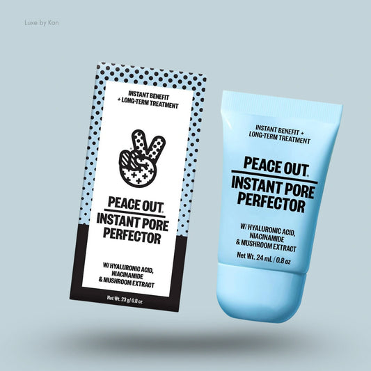 Peace Out Instant Pore Perfector packaging, including box and tube.