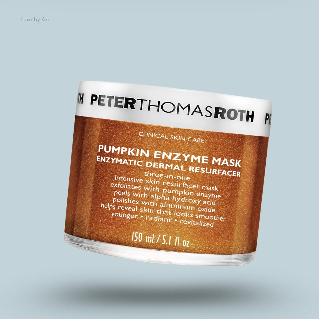 Peter Thomas Roth Pumpkin Enzyme Mask, a jar of enzymatic dermal resurfacer.