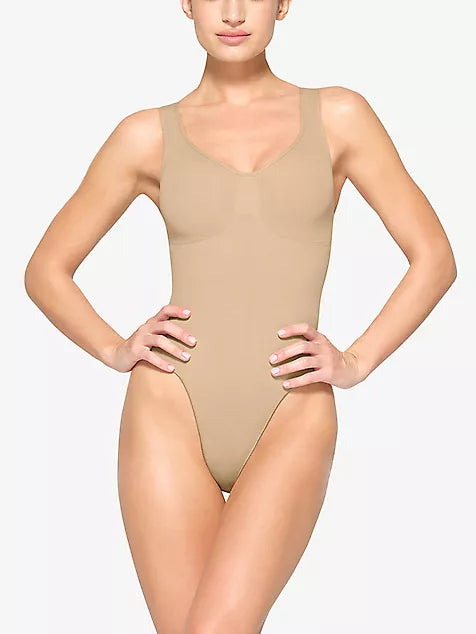 SKIMS Sculpt ruched stretch-woven body