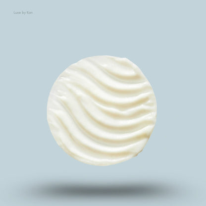 Circular sample of Ranavat regenerative conditioner with a rippled texture.