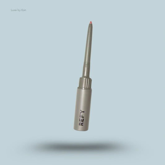 Refy Lip Sculpt with a light grey pencil and red tip.
