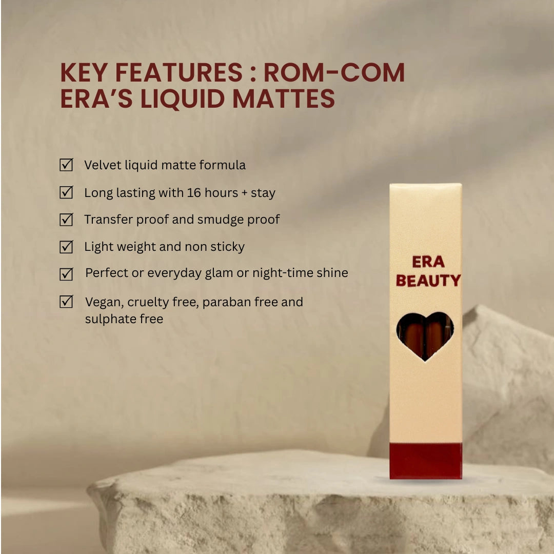 Era Beauty Velvet Liquid Matte Lipstick - Rom-Com