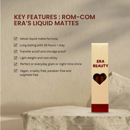 Era Beauty Velvet Liquid Matte Lipstick - Rom-Com