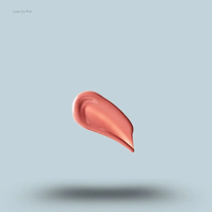 Kylie Cosmetics Supple Kiss Lip Glaze 3ml swatch on blue background — Luxe by Kan India