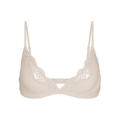 SKIMS Fits Everybody lace-trimmed stretch-woven triangle bra