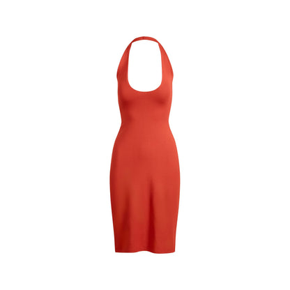 SKIMS PLUNGE HALTER MIDI DRESS Luxe by Kan SKIMS PLUNGE HALTER MIDI DRESS Luxe by Kan