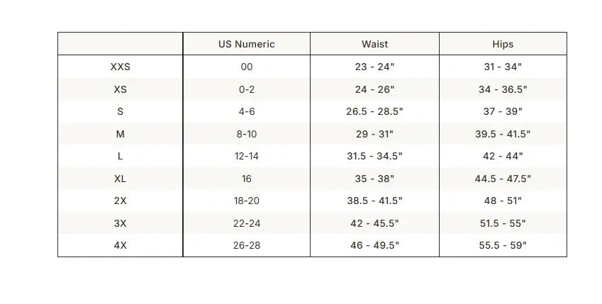 SKIMS Lightweight Cotton Pointelle Lace String Thong size guide chart with measurements