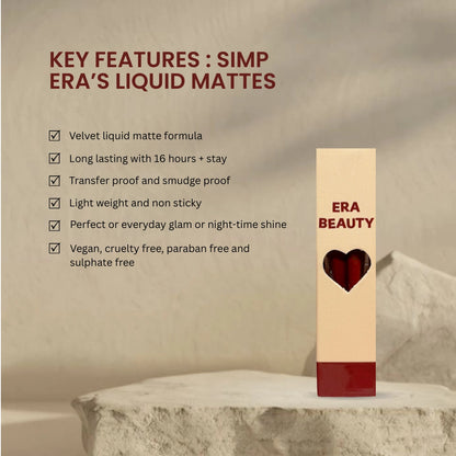 Era Beauty Velvet Liquid Matte Lipstick - Simp