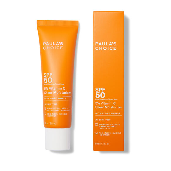 PAULA'S CHOICE 
5% VITAMIN C SHEER MOISTURIZER SPF50 60ML