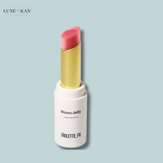 Pink lip balm stick titled "Bisou Jelly" from Violette_FR.