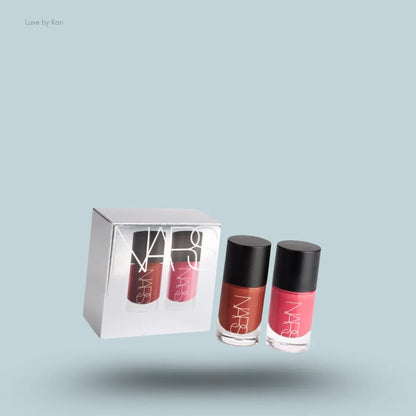 NARS Mini Insatiable Liquid Blush Duo in All Access, two blush bottles with packaging