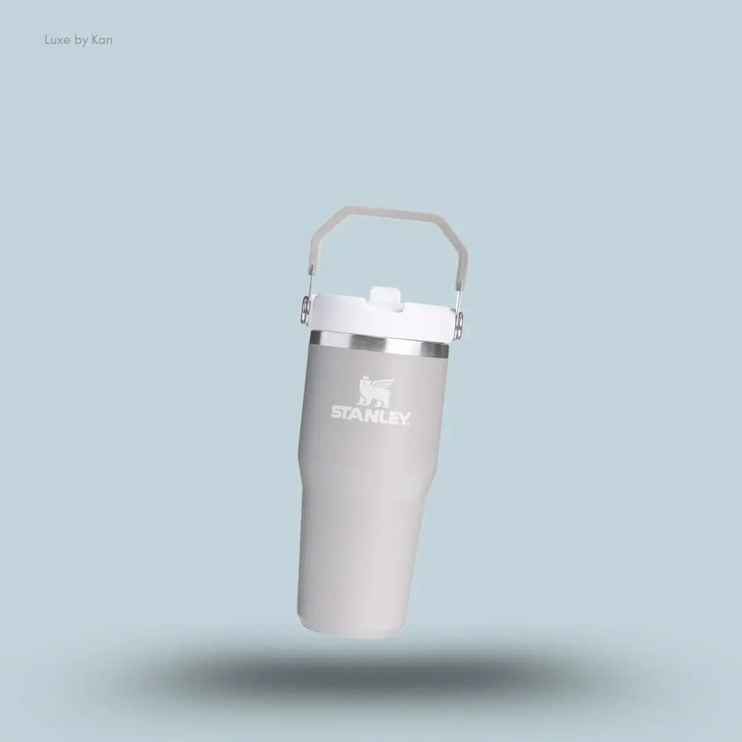 Stanley IceFlow Flip Straw 2.0 Tumbler 0.41L Ash colour leakproof compact tumbler with flip straw front view India