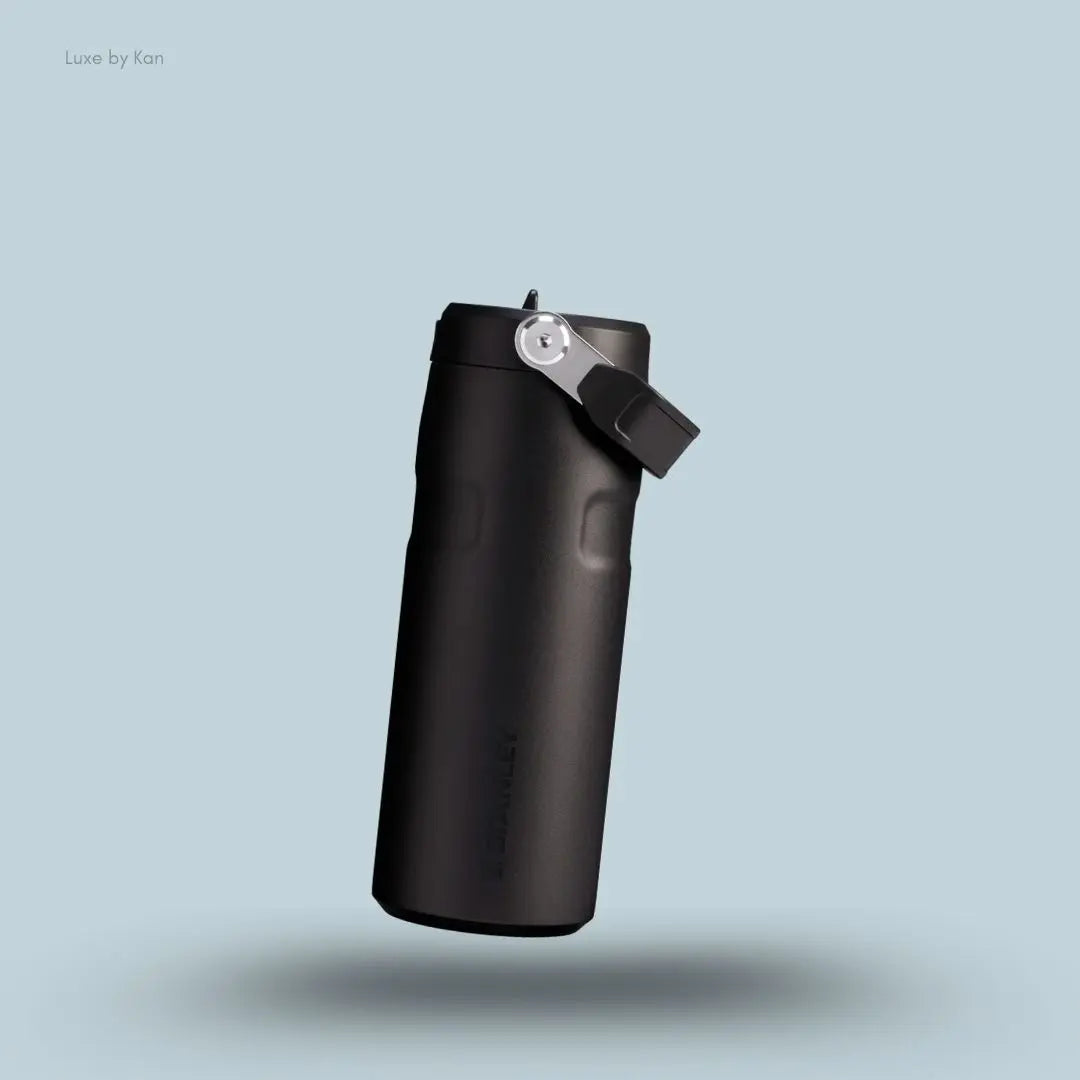 Stanley IceFlow Bottle Flip Straw 2.0 0.47L Black 2.0 colour leakproof lightweight water bottle front view India