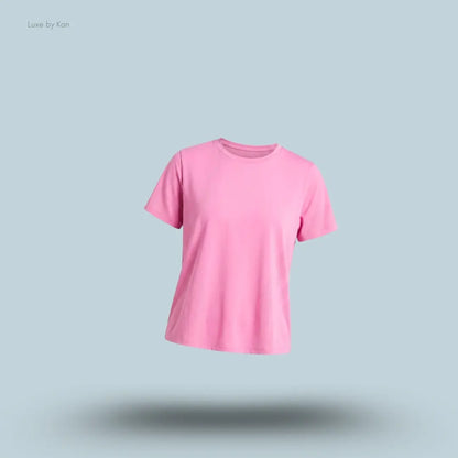 Lululemon Women's Fast and Free Short-Sleeve Shirt, featuring a modern relaxed fit in pink shade