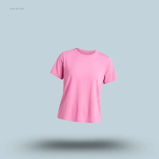 Lululemon Women's Fast and Free Short-Sleeve Shirt, featuring a modern relaxed fit in pink shade