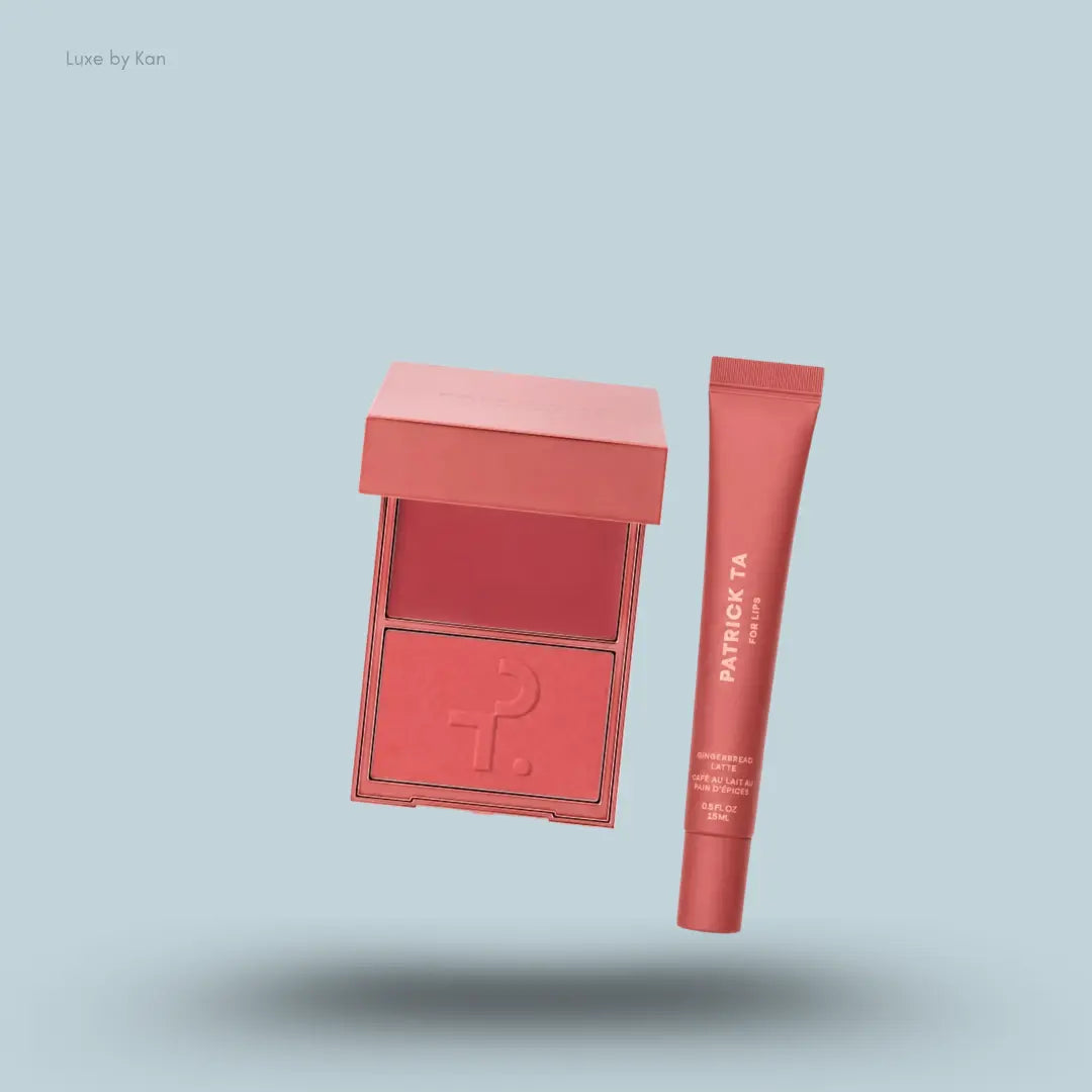 Patrick Ta Major Headlines Blush & Balm Set in Gingerbread Latte, blush duo and lip balm
