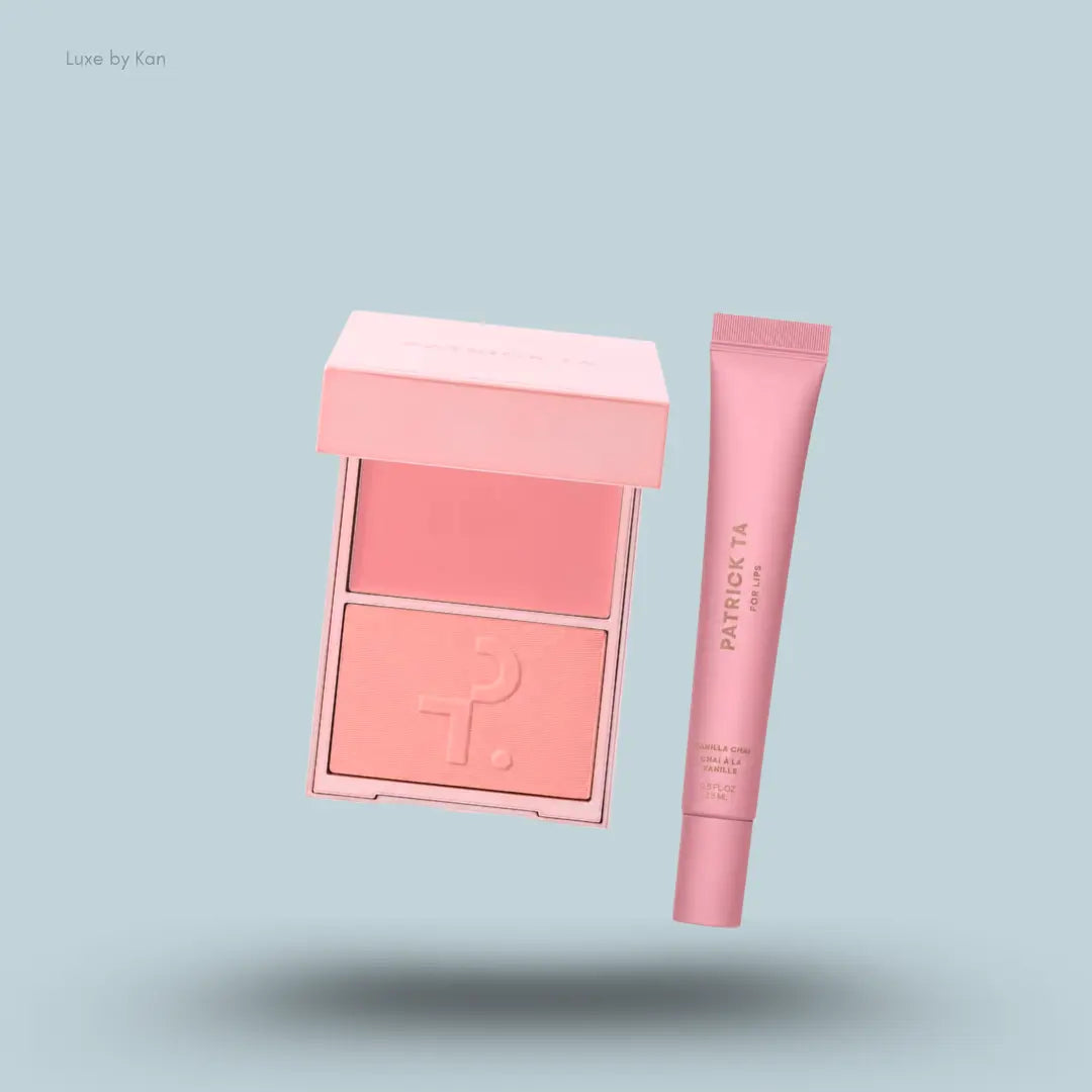 Patrick Ta Major Headlines Blush & Balm Set in Vanilla Chai, blush duo and lip balm