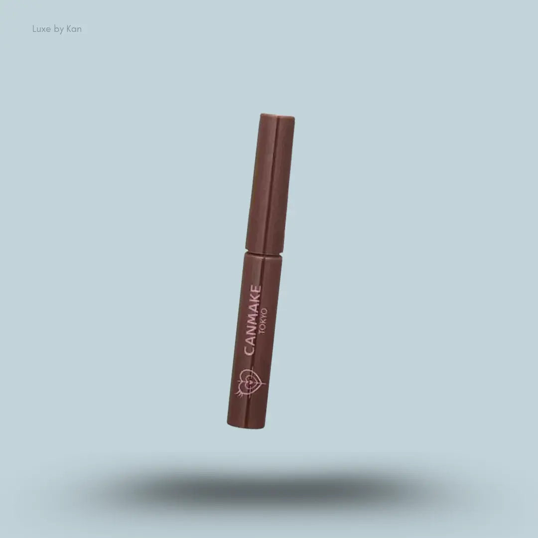 Canmake Long-Lasting Curl Ultra-Thin Brush Mascara in 02 Natural Brown, curling mascara tube