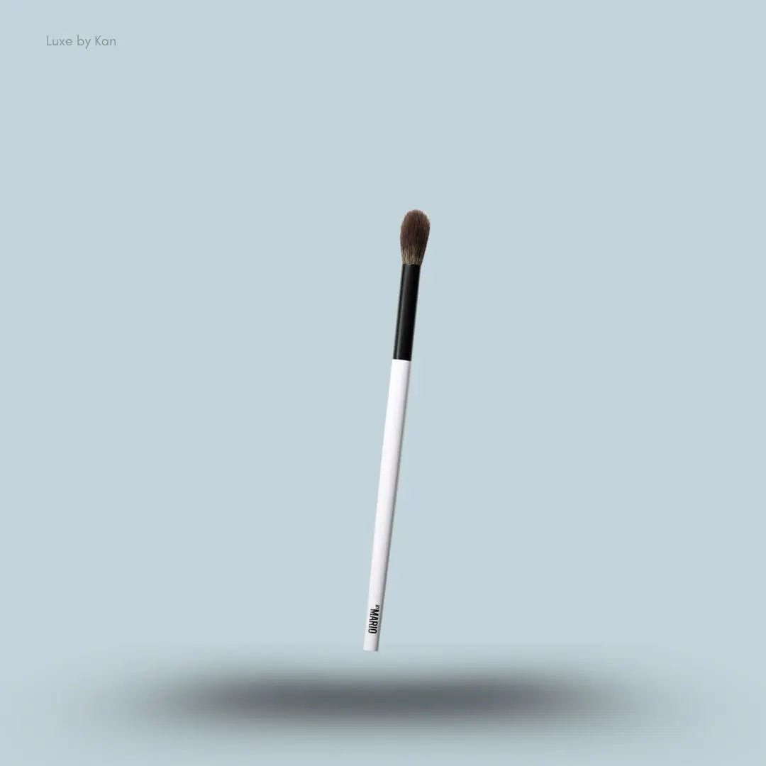 Makeup By Mario EF2 Blending Eye and Face Brush, full view of brush with wooden handle