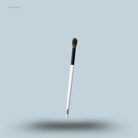 Makeup By Mario EF2 Blending Eye and Face Brush, full view of brush with wooden handle