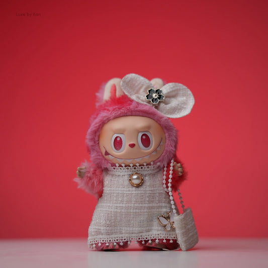 PopMart Labubu Doll Tweed Elegance Outfit - 3 Piece Set