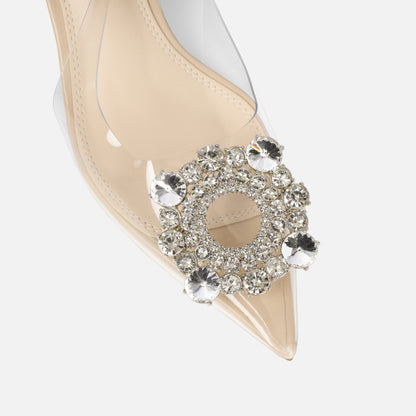 SIMMI SHOES CHARA DIAMANTE SILVER MIRROR LOW COURT SHOES