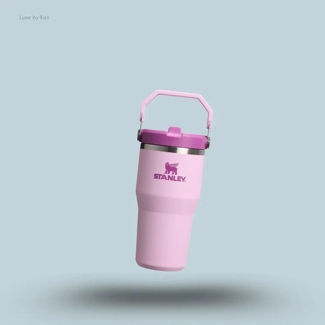 Stanley IceFlow Flip Straw 2.0 Tumbler 0.59L Cherry Blossom colour leakproof tumbler with flip straw front view India