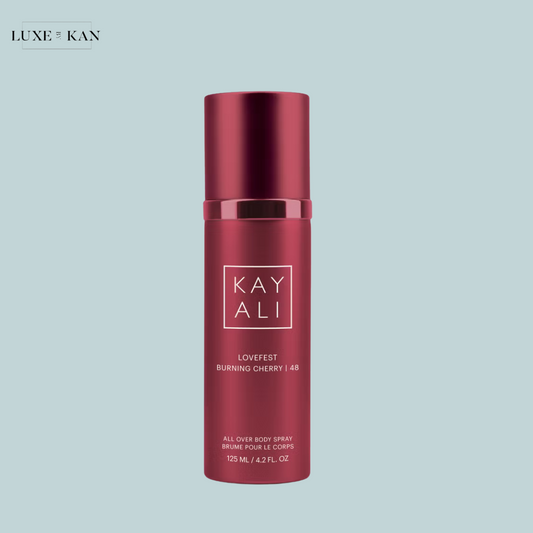 HUDA BEAUTY KAYALI Lovefest Burning Cherry 48 All Over Body Spray 125ml - Limited Edition