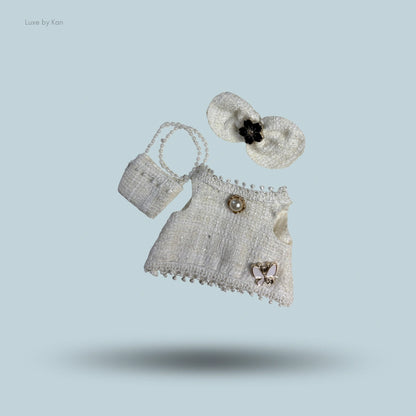 PopMart Labubu Doll Tweed Elegance Outfit - 3 Piece Set