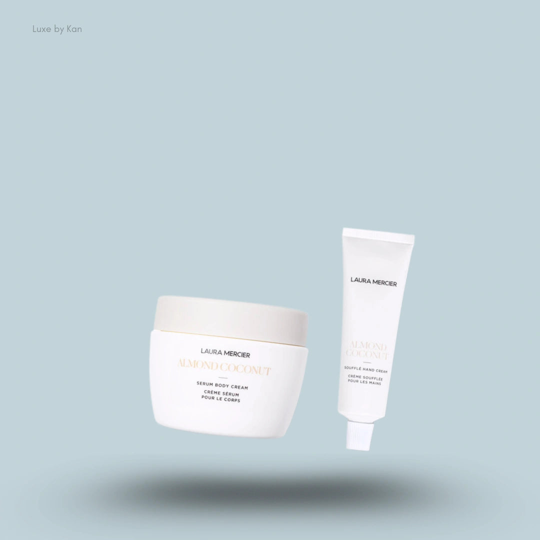 Laura Mercier Nourishing Body Bundle – Almond Coconut Body Cream and Hand Cream