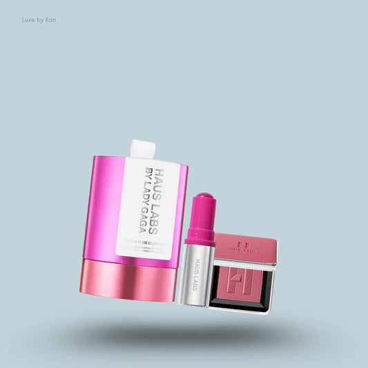 HAUS LABS BY LADY GAGA Color Fuse Innovation Glassy Balm + Powder Blush Duo