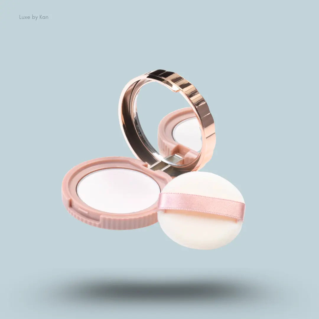 Canmake Secret Beauty Powder 4.5g, open compact with powder puff
