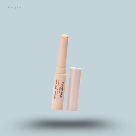 Canmake Colour Stick Concealer in 01 Natural Beige, twist-up stick concealer with cap off