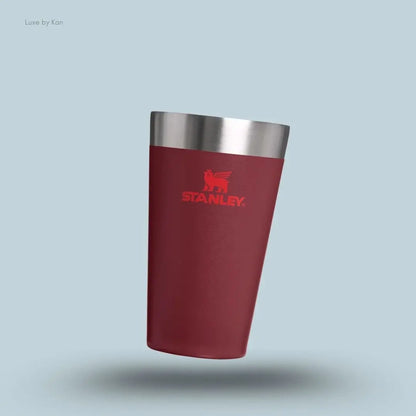 Stanley Stacking Tumbler 0.47L Cranberry colour double-wall vacuum insulated stackable tumbler front view India