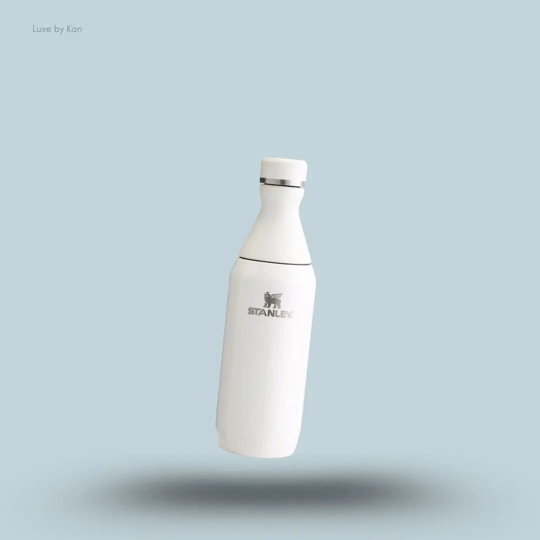 Stanley All Day Slim Bottle 0.35L Cream Gloss leakproof slim water bottle front view India