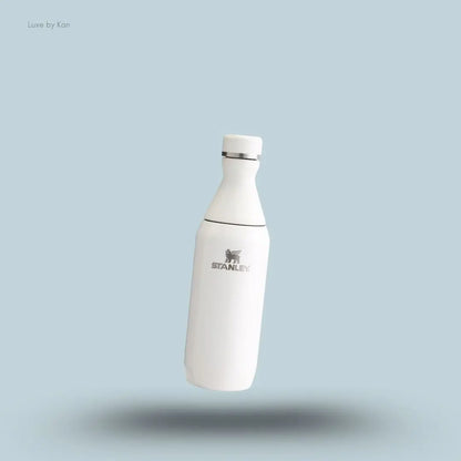 Stanley All Day Slim Bottle 0.35L Cream Gloss leakproof slim water bottle front view India