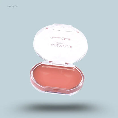 Canmake Cream Cheek in 16 Almond Terracotta, open cream blush compact