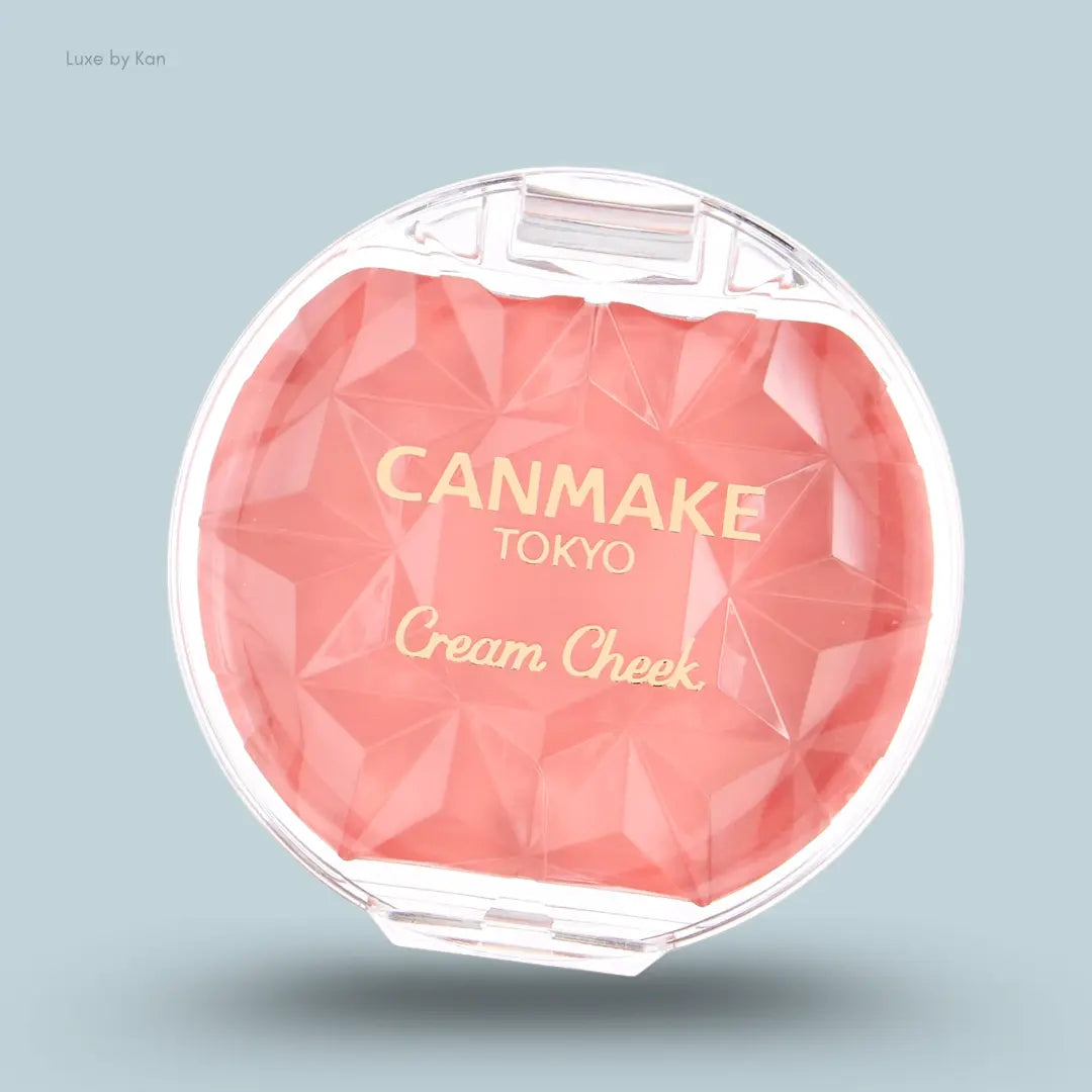 Canmake Cream Cheek in 05 Sweet Apricot, gel cream blush compact