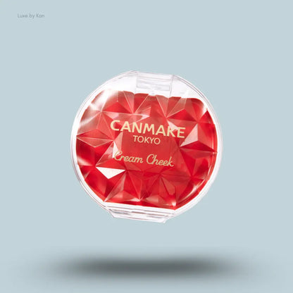 Canmake Cream Cheek in CL01 Clear Red Heart, jelly-type shimmer cream blush compact