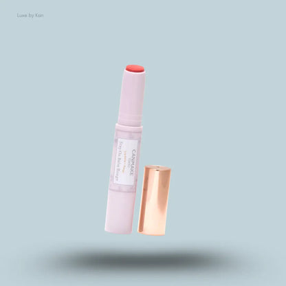 Canmake Stay-On Balm Rouge in Sweet Pea, tinted lip balm with cap off