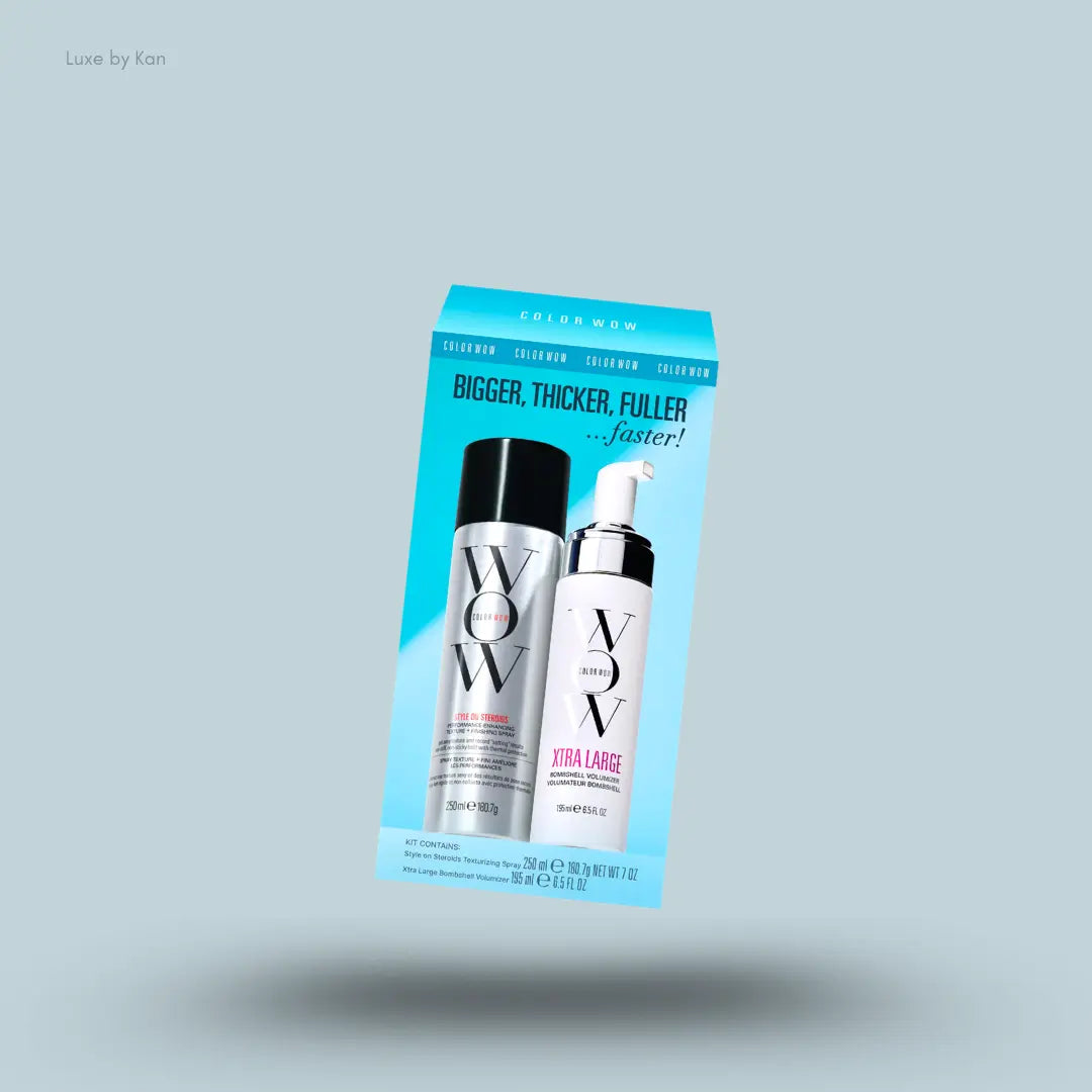 Color Wow BIGGER THICKER FULLER FASTER Kit volumizer and texturizing spray duo