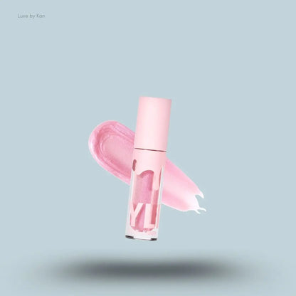  Kylie Cosmetics High Gloss Lip Gloss bottle and swatch on blue background — LBK India