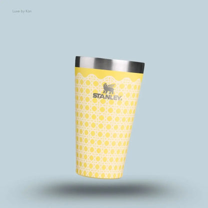 Stanley Stacking Tumbler 0.47L Daffodil Rattan colour double-wall vacuum insulated stackable tumbler front view India