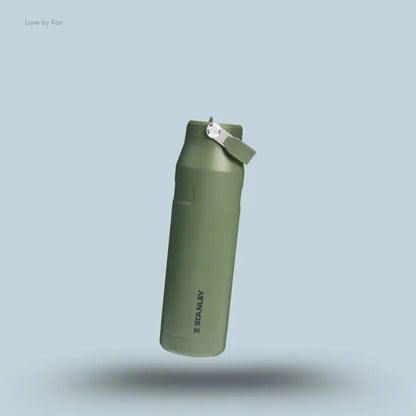 Stanley IceFlow Bottle Flip Straw 2.0 1.06L Dried Pine colour leakproof lightweight water bottle front view India