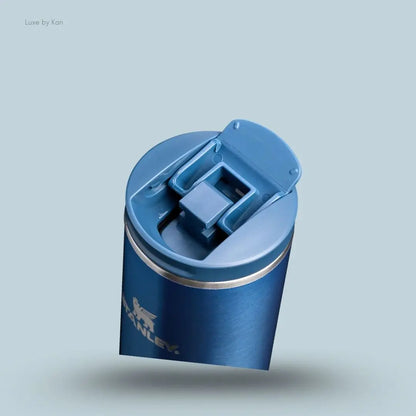 Stanley Transit Fliptop Mug 0.35L glacial blue shine colour front view AeroLight technology India