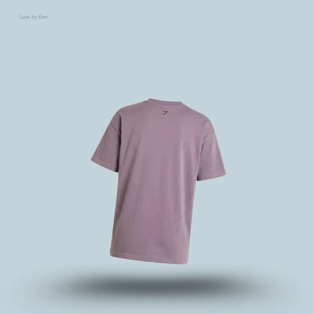 Gymshark Pick Up Truck Graphic Short Sleeve T-Shirt Dusk Purple oversized fit dropped shoulders chest graphic 100% cotton women's activewear back view India