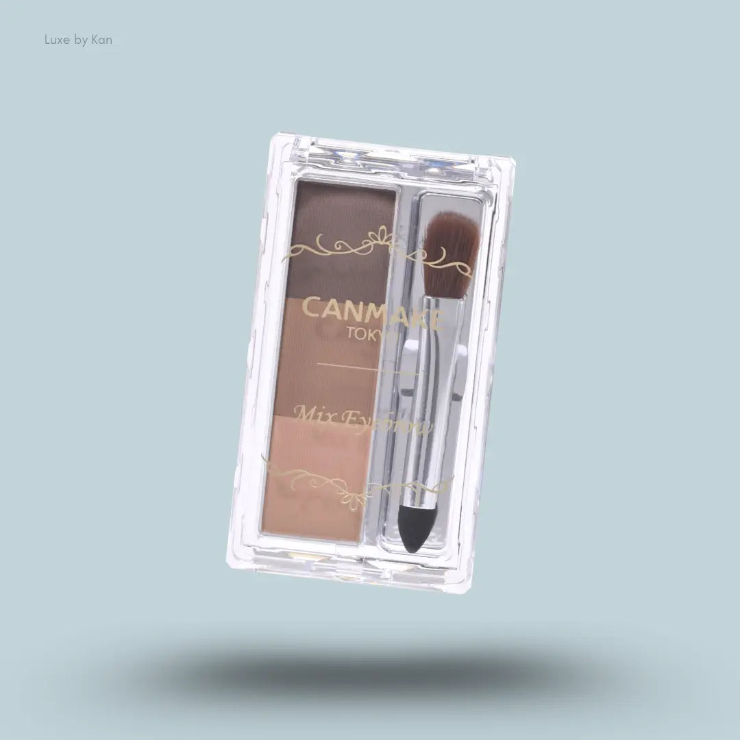 Canmake Eyebrow Powder Palette in Brown, brow powder compact