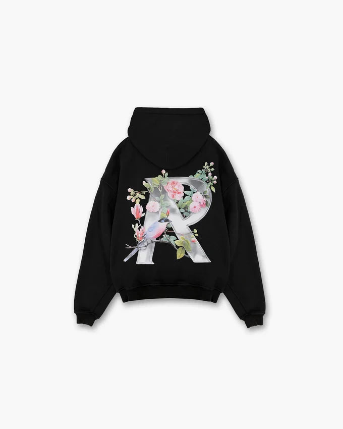 REPRESENT FLORAL INITIAL HOODIE