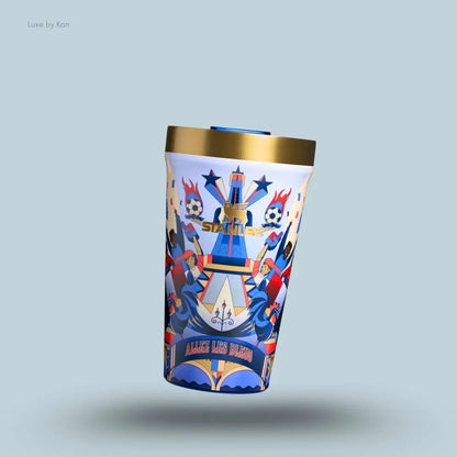 Stanley Futbol Artist Collection Tumbler 0.47L France limited edition artist design stackable tumbler front view India