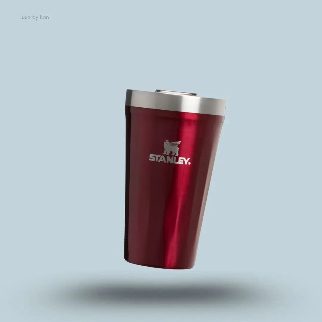 Stanley Everyday Textured Tumbler 0.47L Garnet Shine faceted exterior stackable tumbler front view India